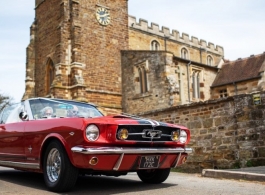Ford Mustang for wedding hire in Richmond